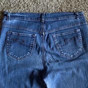 Cyber Y2K grunge bootcut jeans